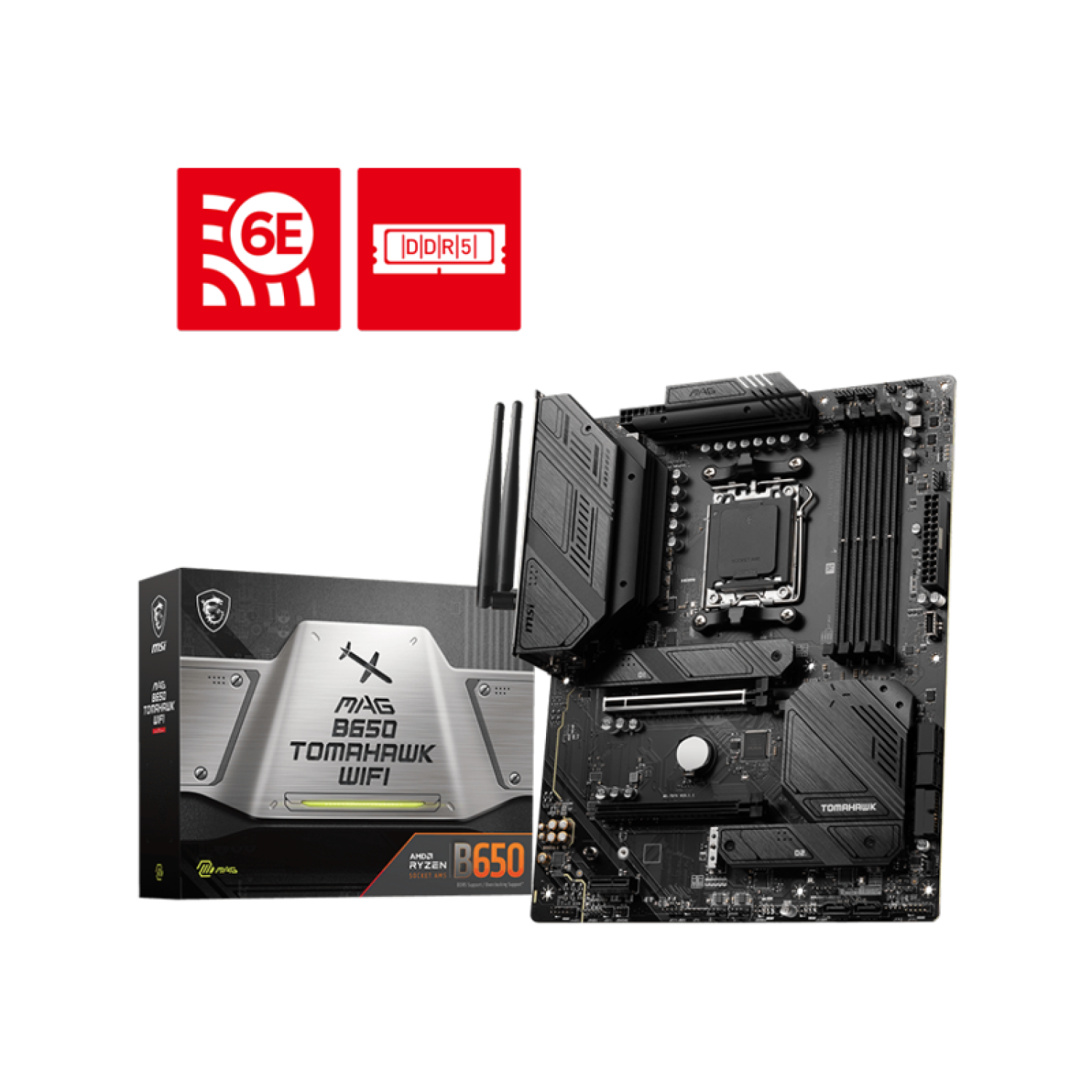 MSI MAG B650 TOMAHAWK WIFI, AMD B650 Mainboard - Sockel AM5